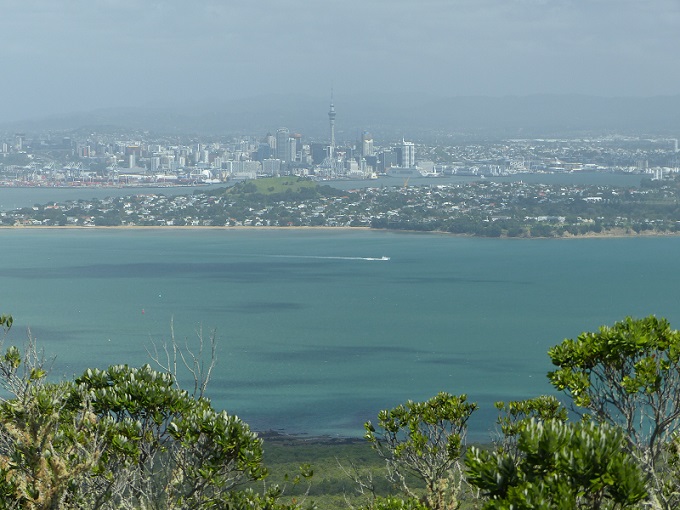 Auckland seen from Rangitoto summit